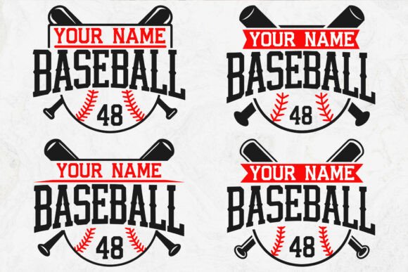 Baseball Team Template Svg for Embroidery