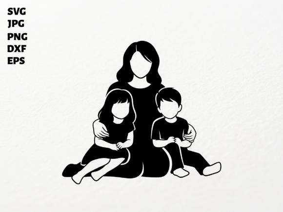 Celebrating Family Bonds: Mom Daughter Son SVG for Cricut