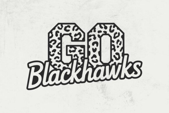 Go Blackhawks Leopard Svg: A Bold Embroidery Choice