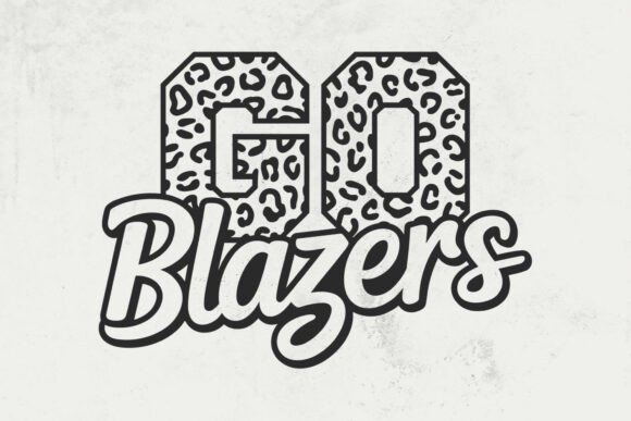 Go Blazers Leopard, Go Blazers Football: A Designer's Take