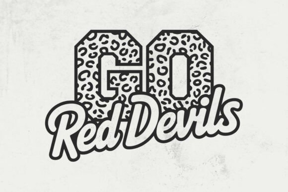 Go Red Devils Leopard Svg: A Bold Embroidery Choice