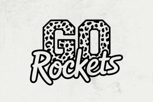 Go Rockets Leopard Svg: A Bold Embroidery Design