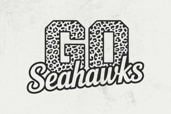 Go Seahawks Leopard: A Bold Embroidery Design