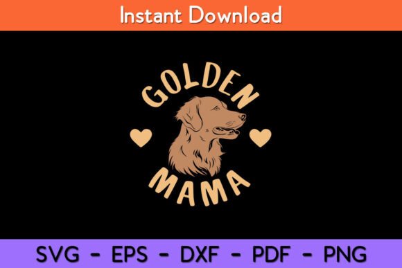 Golden Mama: A Charming Embroidery Design