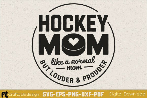 Hockey Mom Loud and Proud SVG: A Bold Embroidery Choice