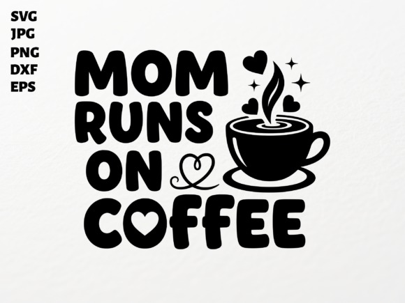 Mom Life Coffee Lover SVG: A Charming Embroidery Design