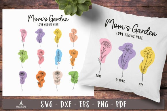 Mom's Garden Birth Flower SVG Designs Review