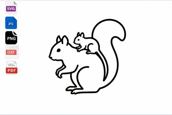 Review: Cute Squirrel Mom and Baby SVG Cut File