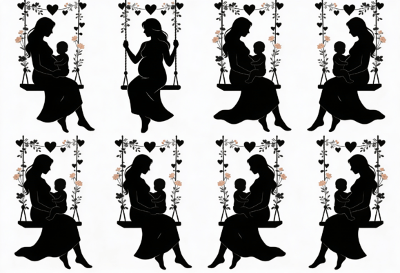 Review: Mom and Baby Swing Silhouette SVG