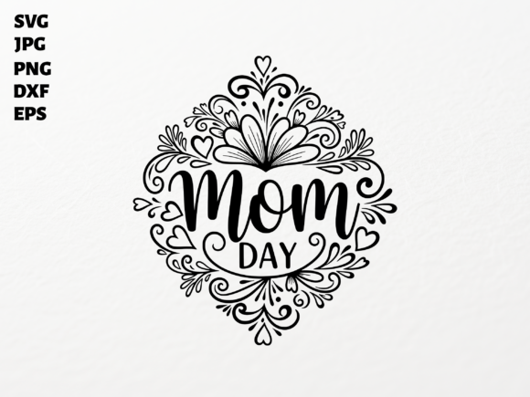 Review: Mom Day Floral Hearts SVG for Cricut
