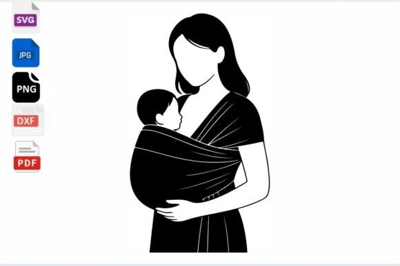 Review of Mom and Baby Sling SVG for Embroidery
