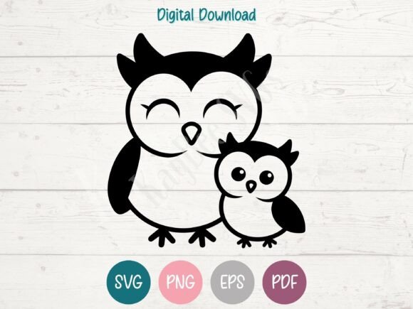Review: Owl Mom and Baby SVG PNG EPS PDF Design