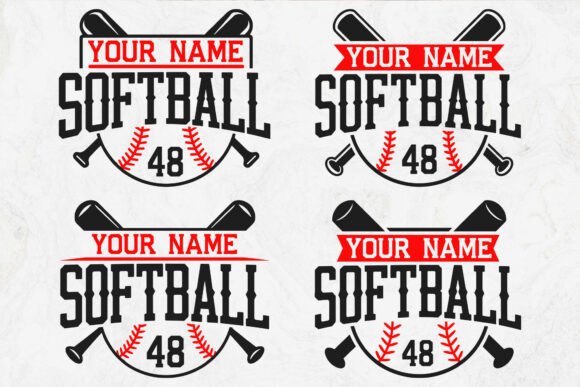Softball Team Template: A Versatile Embroidery Design