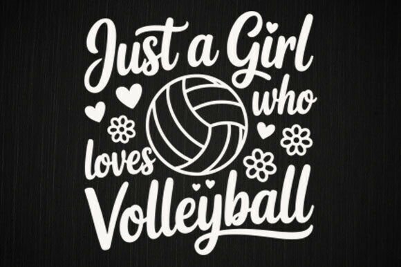 Volleyball Girl Embroidery Design for Moms and Girls